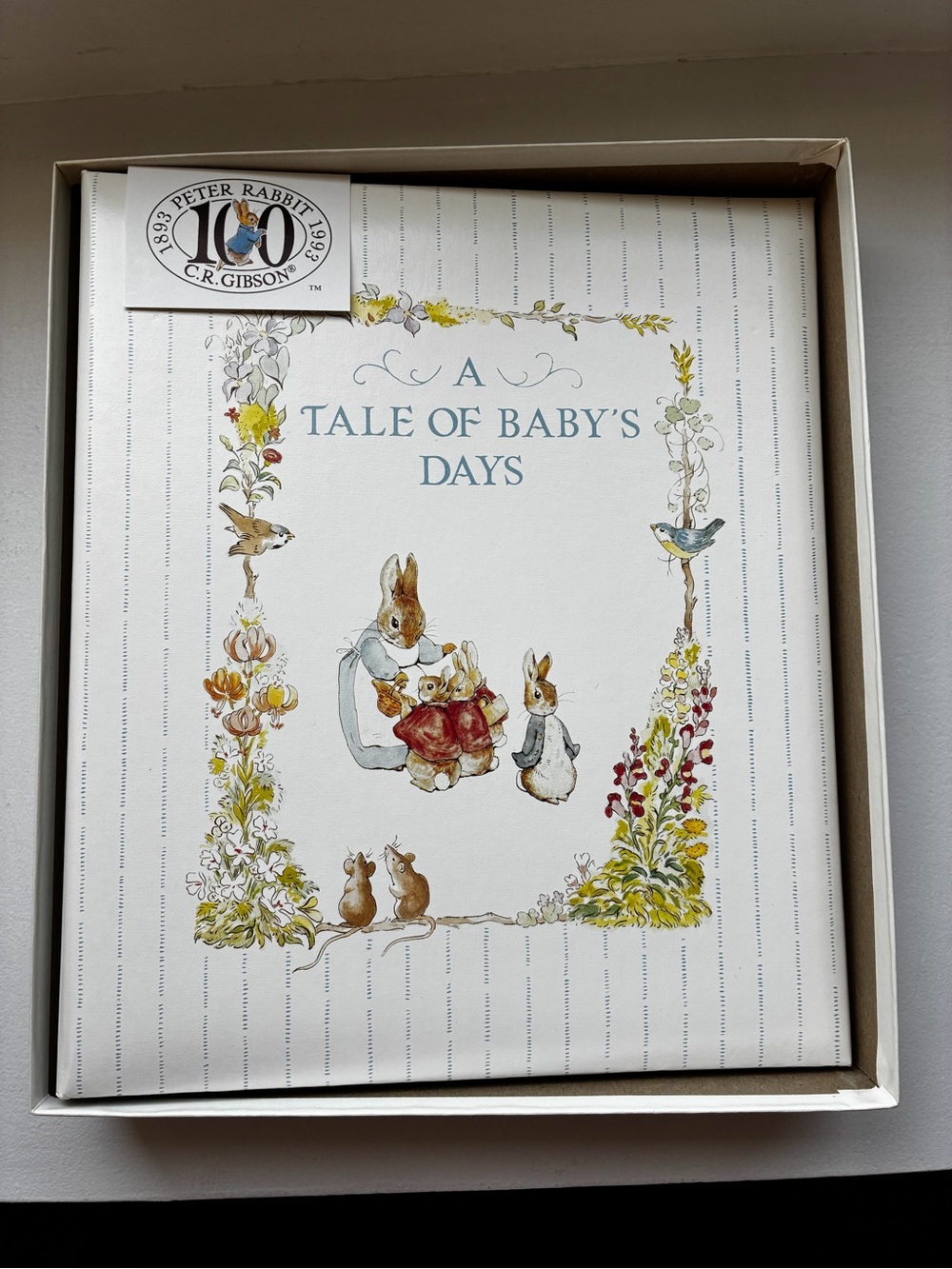 Gibson Peter Rabbit Baby Keepsake Book